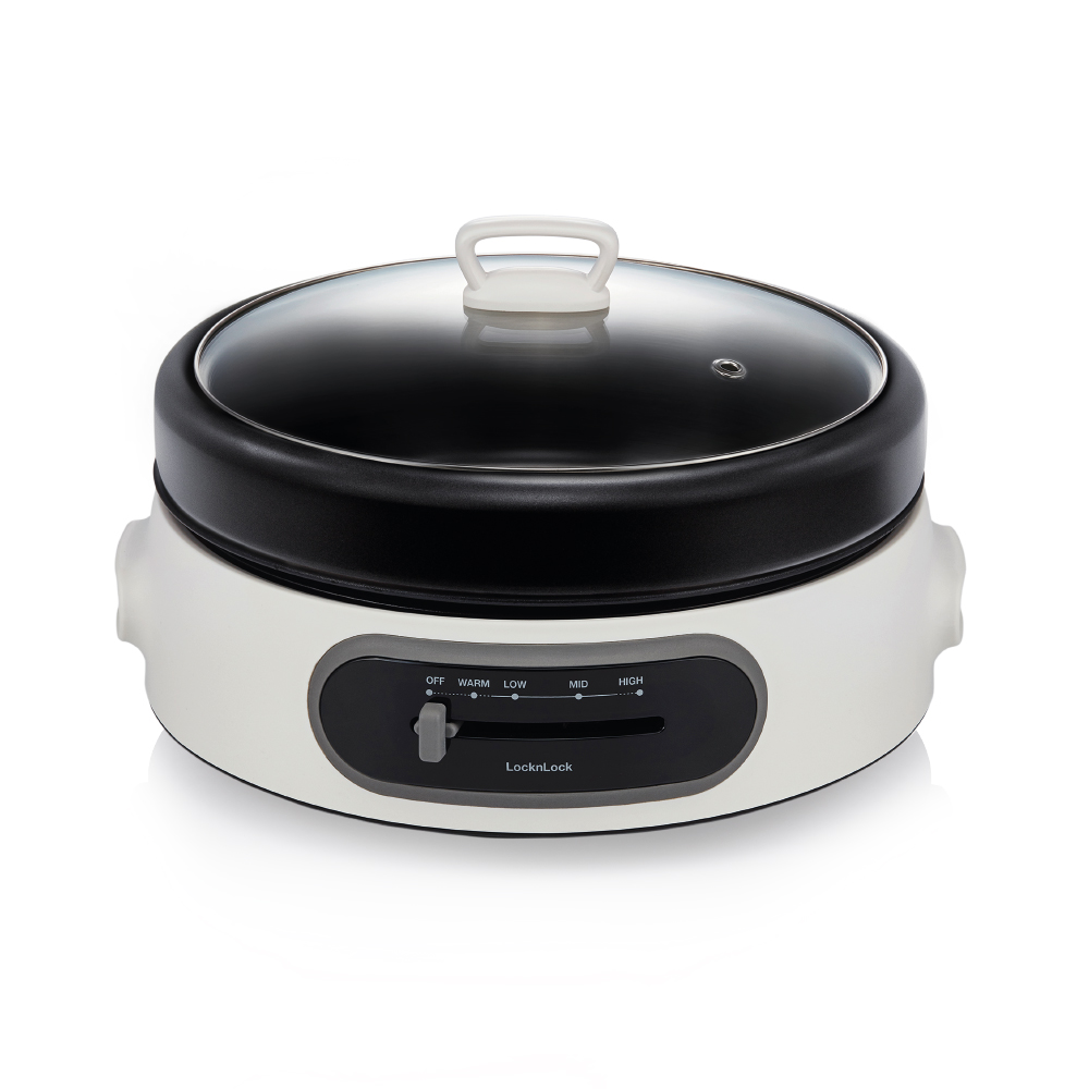 NồI ĐiệN Đa Năng Locknlock Multi Cooker 220 - 240V, 50/60Hz, 1300 - 1500W, 4L - Màu Trắng - EJP544WHT, , large image number 4